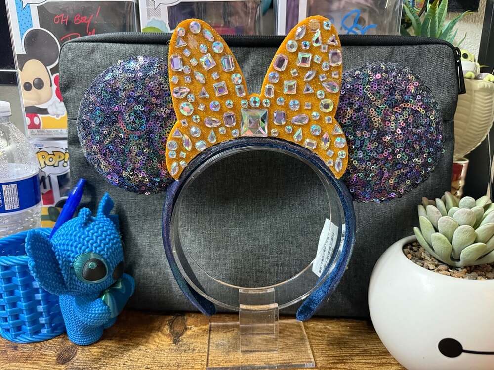 EUC Walt Disney World 50th Anniversary Jewelled Ears Headband